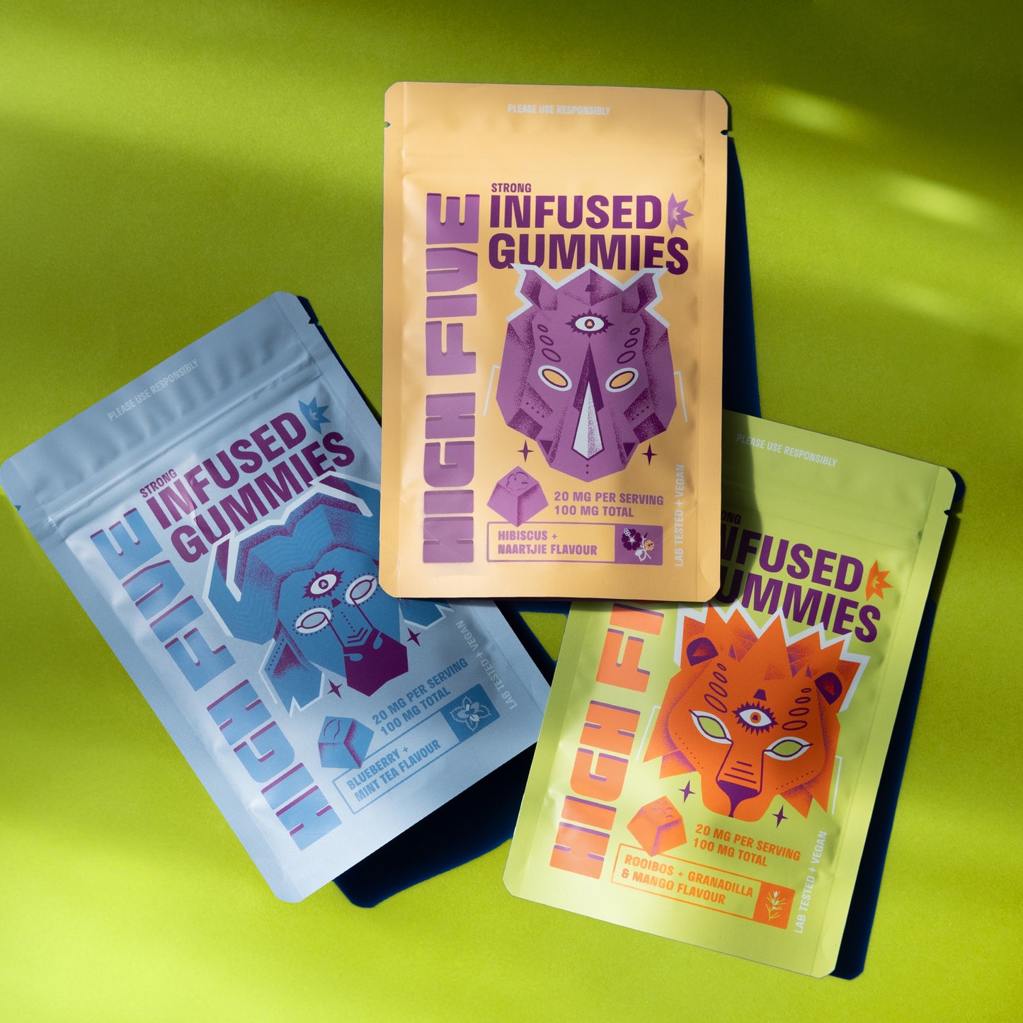 High Five Summer Trio: Infused Gummies Bundle