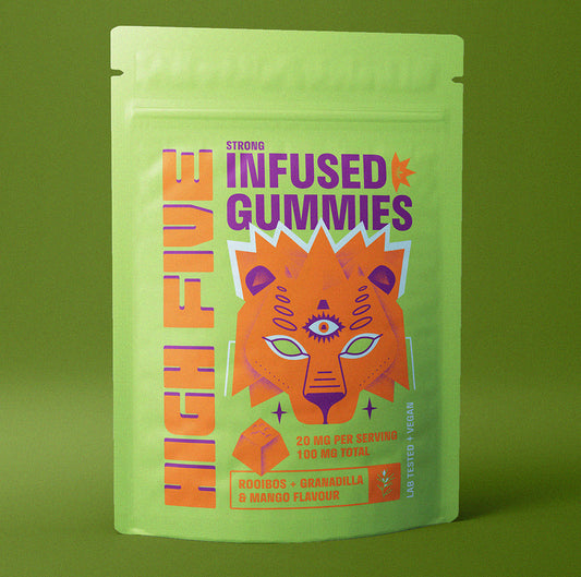 Cannabis Infused Gummies: Rooibos, Granadilla, and Mango Flavour